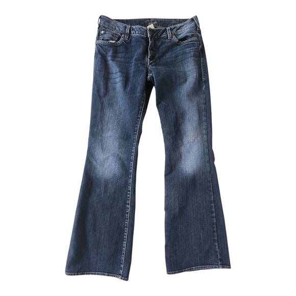 Silver Jeans Tuesday Bootcut Mid-Rise Dark Wash Women’s Size 31x33 - Picture 1 of 7